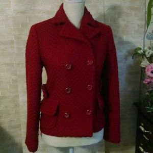 Gap Women's deep red blazer buttons jacket